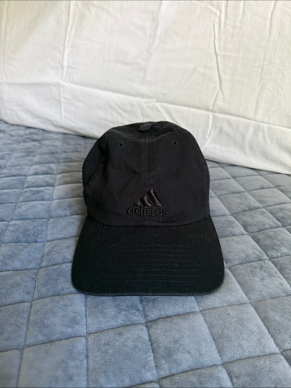 Adidas Black Embroidered Logo Cap